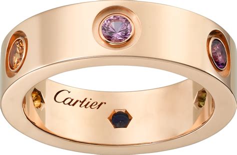 cartier ring pink gold|cartier gold rings for women.